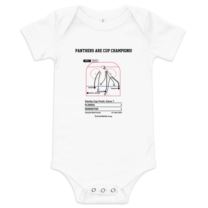 Greatest Florida Panthers Goals Baby Bodysuit: Panthers are Cup Champions! (2024)