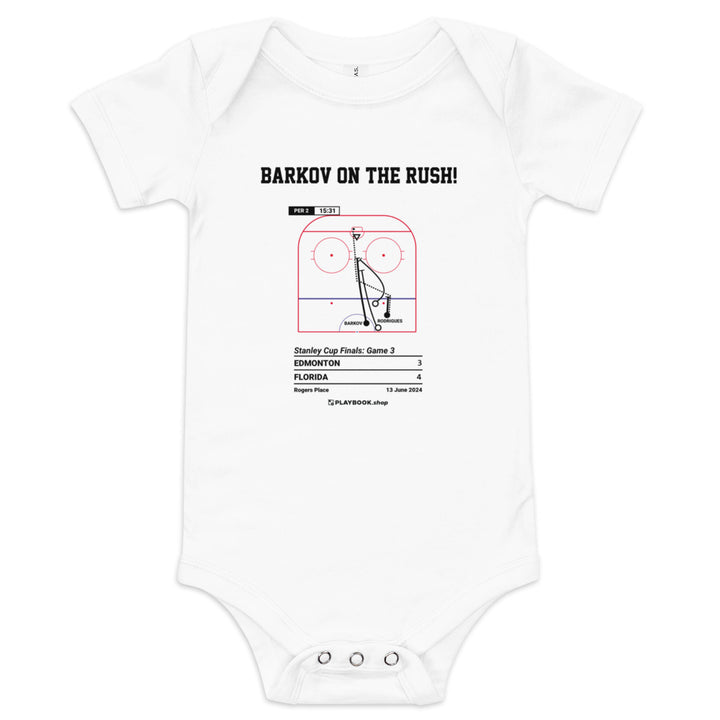 Greatest Florida Panthers Goals Baby Bodysuit: Barkov On The Rush! (2024)