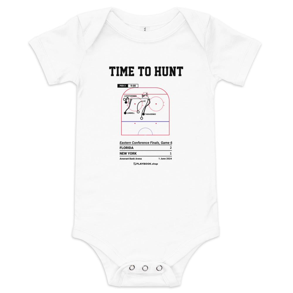 Greatest Florida Panthers Goals Baby Bodysuit: Time to Hunt (2024)