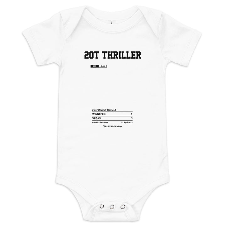 Greatest Vegas Golden Knights Goals Baby Bodysuit: 2OT thriller (2023)