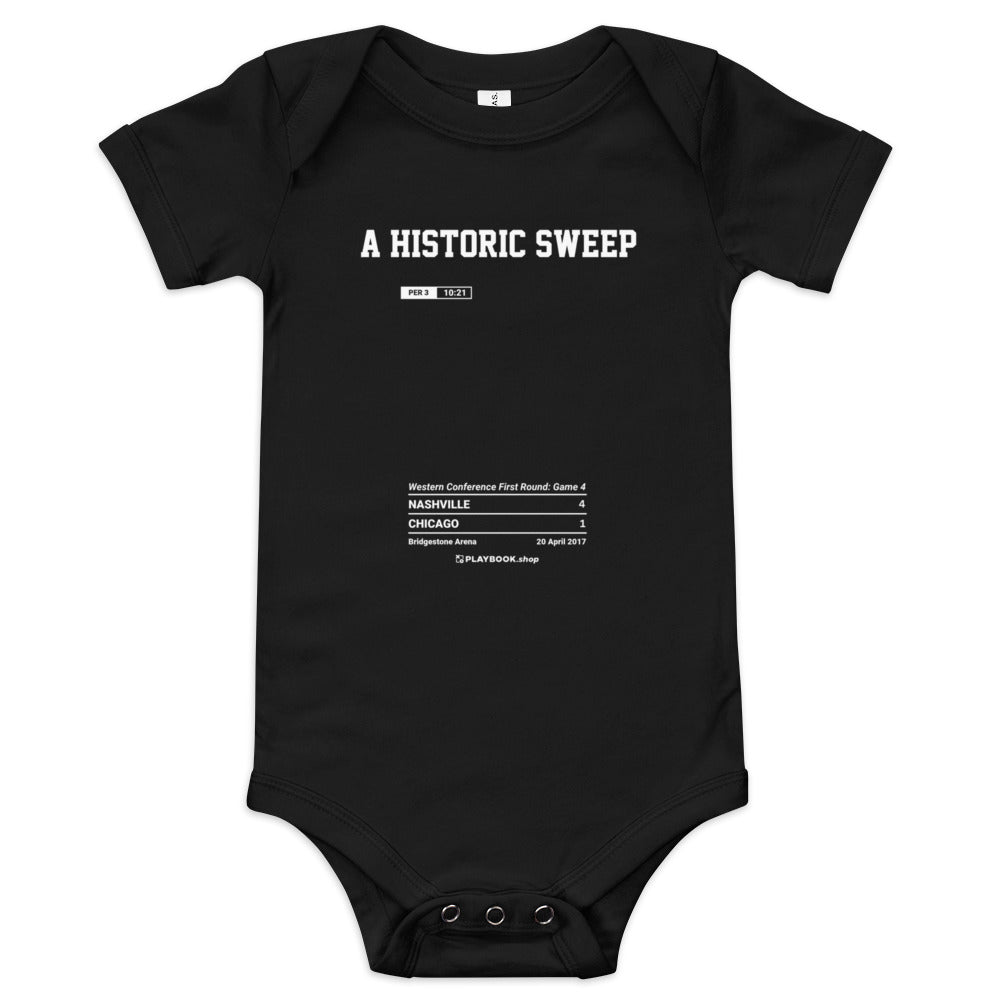 Greatest Nashville Predators Goals Baby Bodysuit: A Historic Sweep (2017)