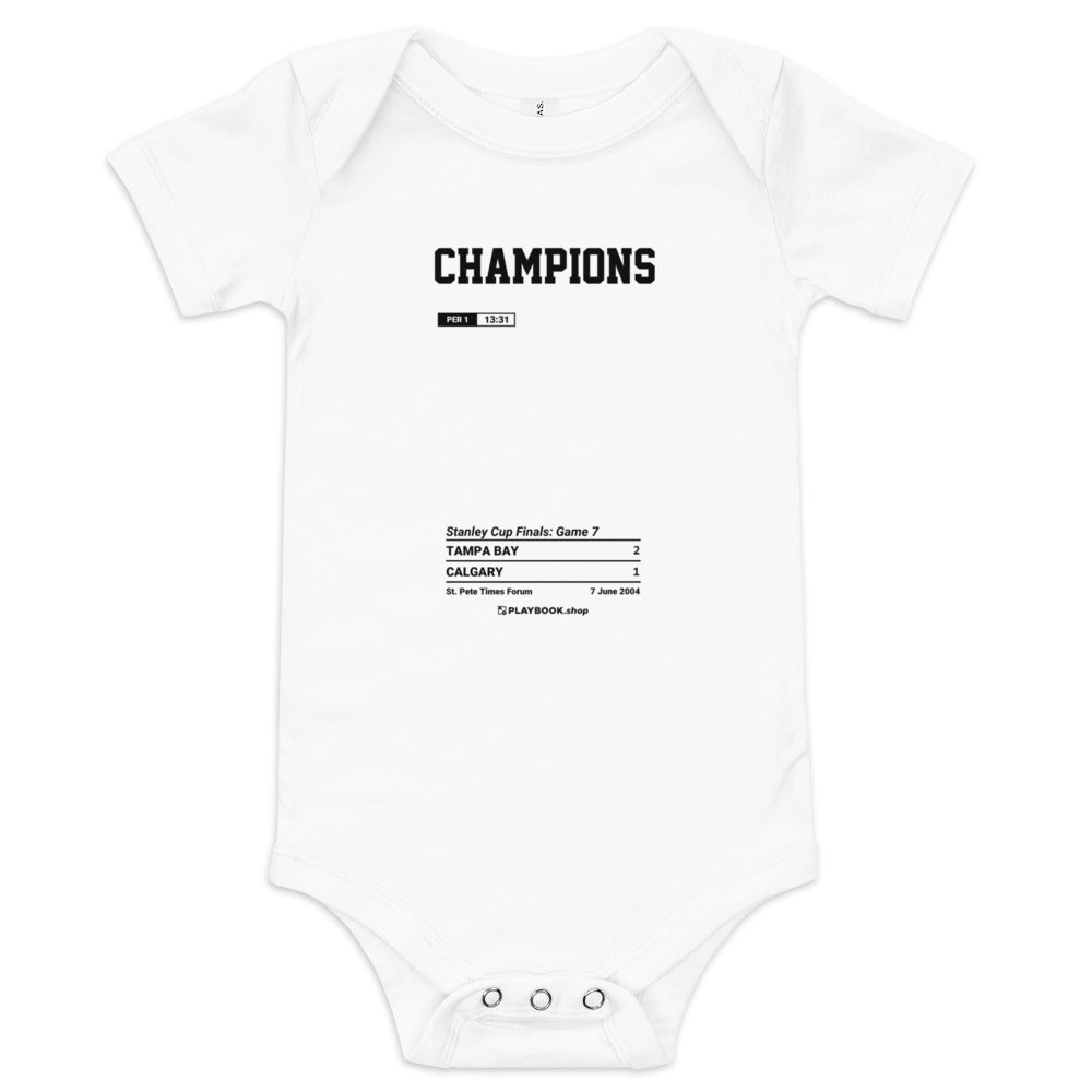 Greatest Tampa Bay Lightning Goals Baby Bodysuit: Champions (2004)