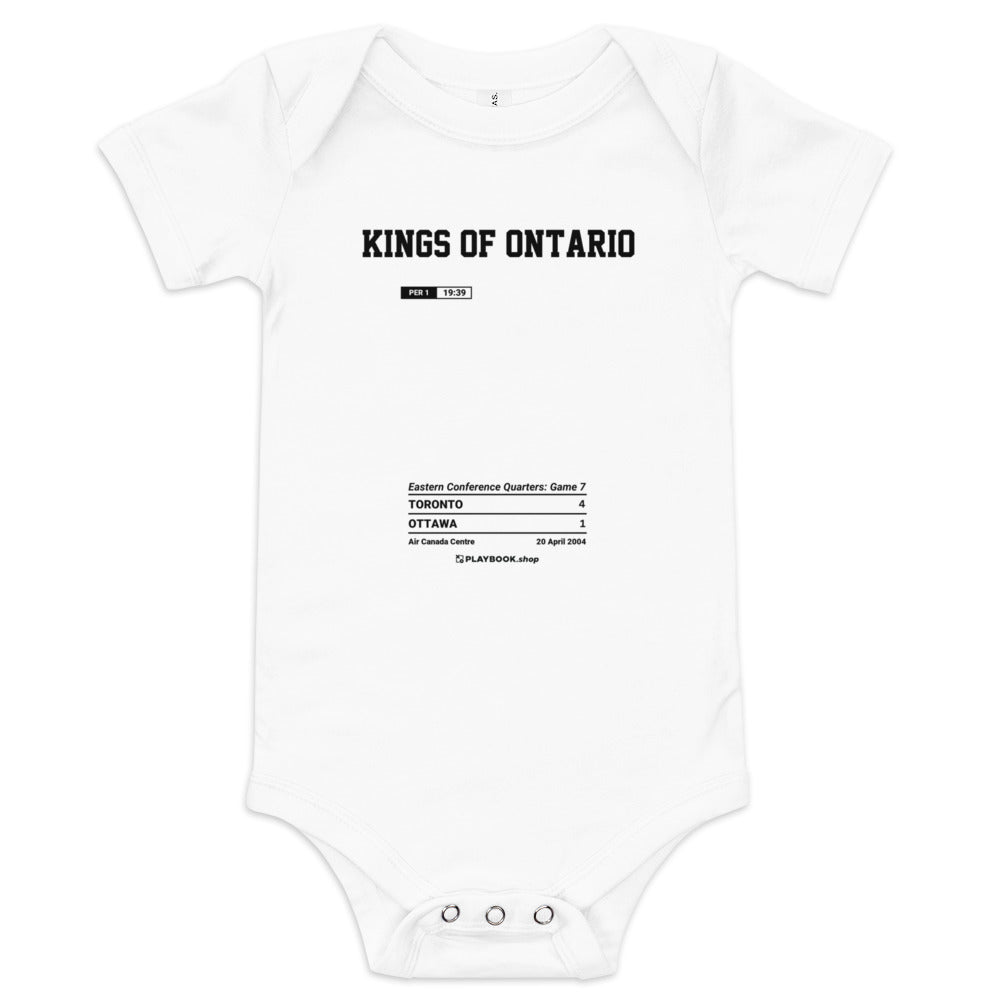 Greatest Toronto Maple Leafs Goals Baby Bodysuit: Kings of Ontario (2004)