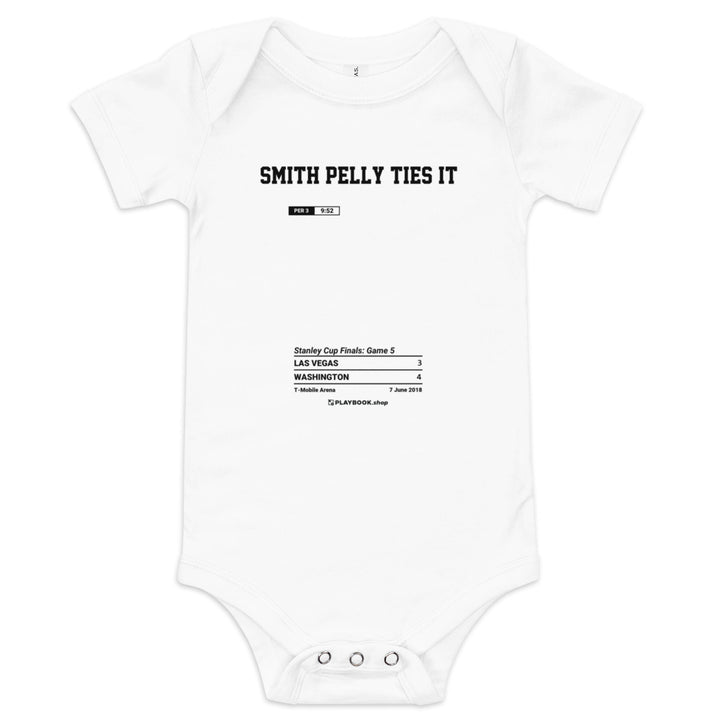 Greatest Washington Capitals Goals Baby Bodysuit: Smith Pelly ties it (2018)