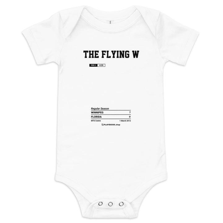 Greatest Winnipeg Jets Goals Baby Bodysuit: The Flying W (2012)