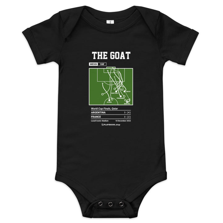 Greatest Argentina Goals Baby Bodysuit: The GOAT (2022)