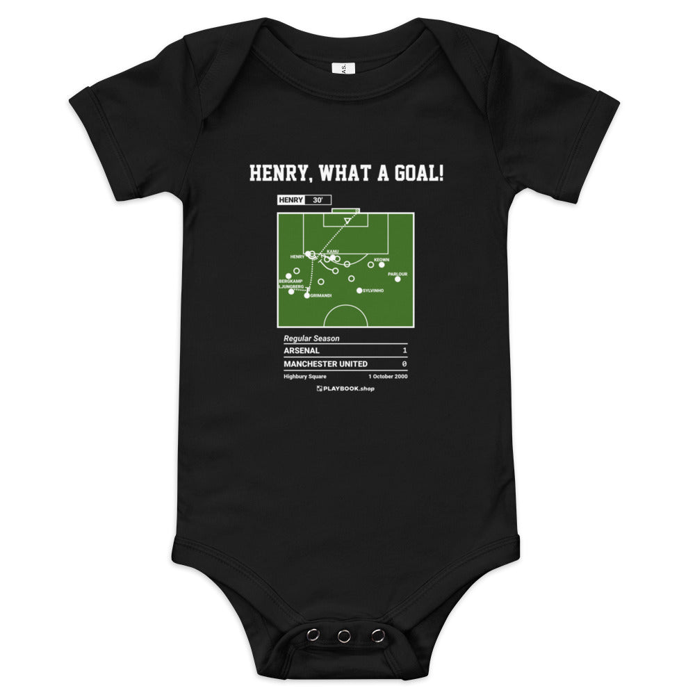 Greatest Arsenal Goals Baby Bodysuit: Henry, What a Goal! (2000)