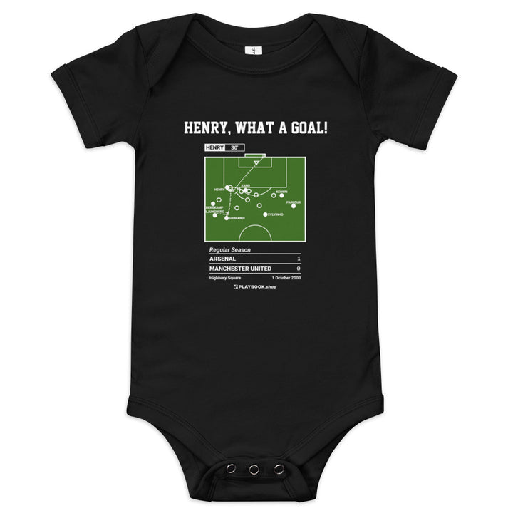 Greatest Arsenal Goals Baby Bodysuit: Henry, What a Goal! (2000)