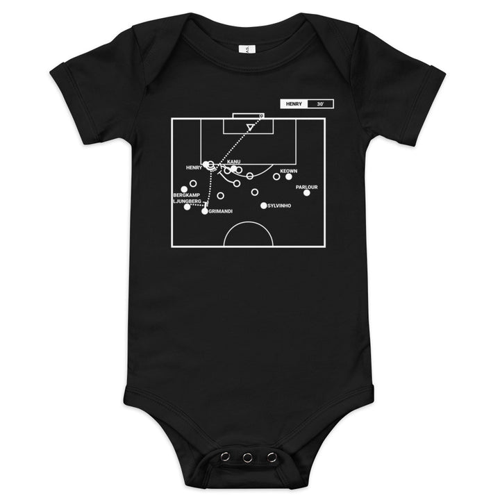 Arsenal Greatest Goals Baby Bodysuit: Henry, What a Goal! (2000)