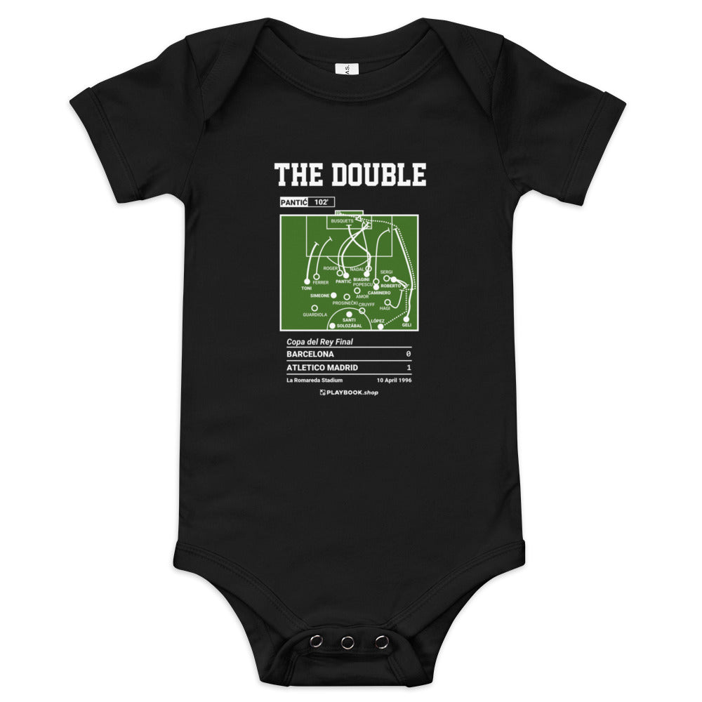 Greatest Atletico Madrid Goals Baby Bodysuit: The Double (1996)