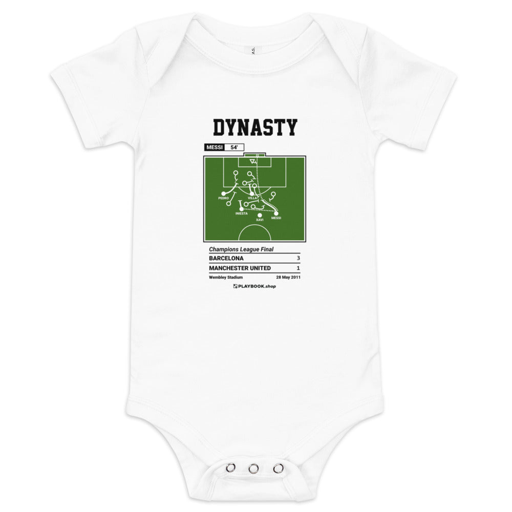 Greatest Barcelona Goals Baby Bodysuit: Dynasty (2011)