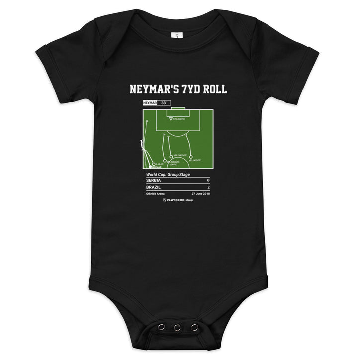 Oddest Brazil Plays Baby Bodysuit: Neymar's 7yd Roll (2018)
