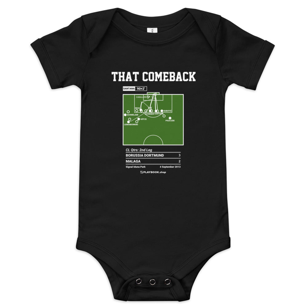 Greatest Borussia Dortmund Goals Baby Bodysuit: THAT Comeback (2013)
