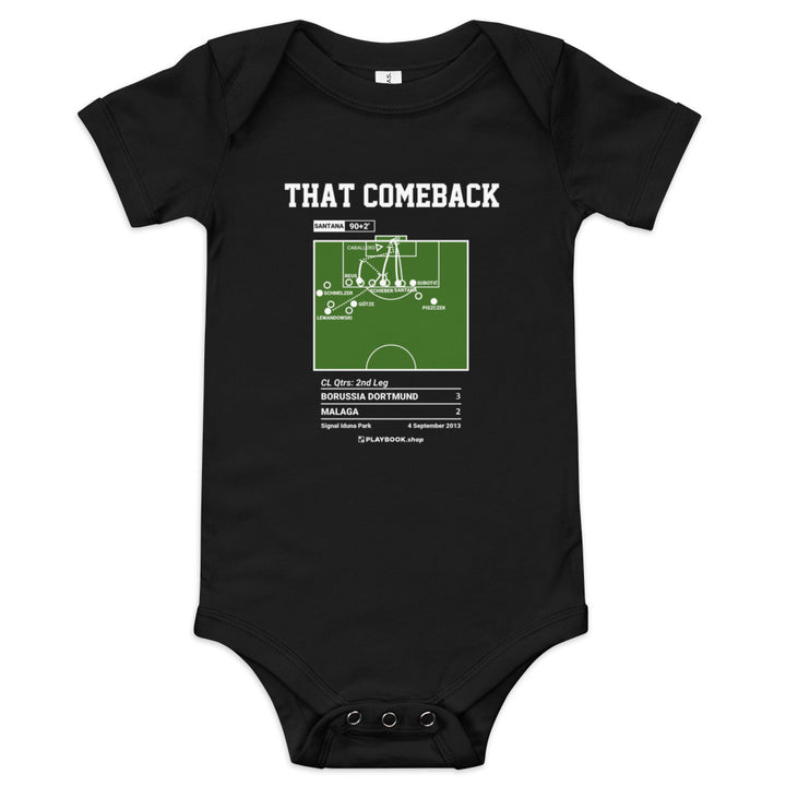 Greatest Borussia Dortmund Goals Baby Bodysuit: THAT Comeback (2013)
