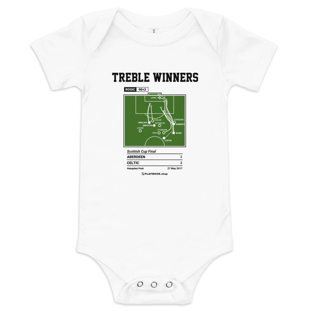 Greatest Celtic Goals Baby Bodysuit: Treble Winners (2017)