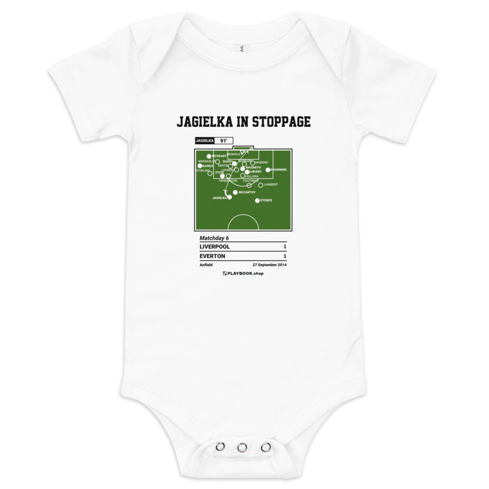 Greatest Everton Goals Baby Bodysuit: Jagielka in stoppage (2014)