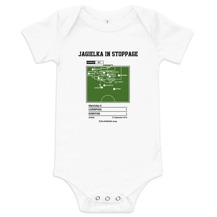 Greatest Everton Goals Baby Bodysuit: Jagielka in stoppage (2014)