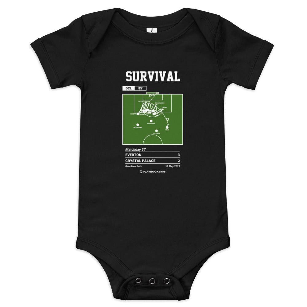 Greatest Everton Goals Baby Bodysuit: Survival (2022)