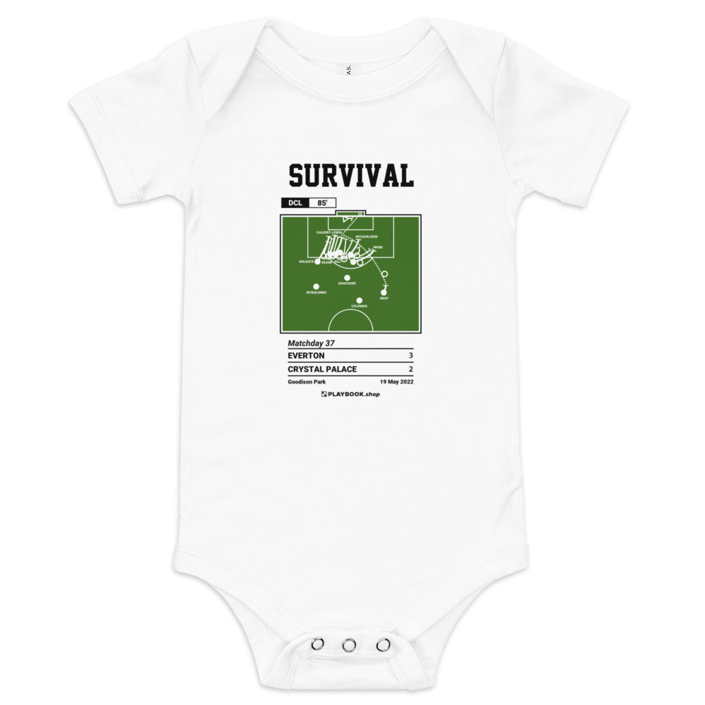 Greatest Everton Goals Baby Bodysuit: Survival (2022)