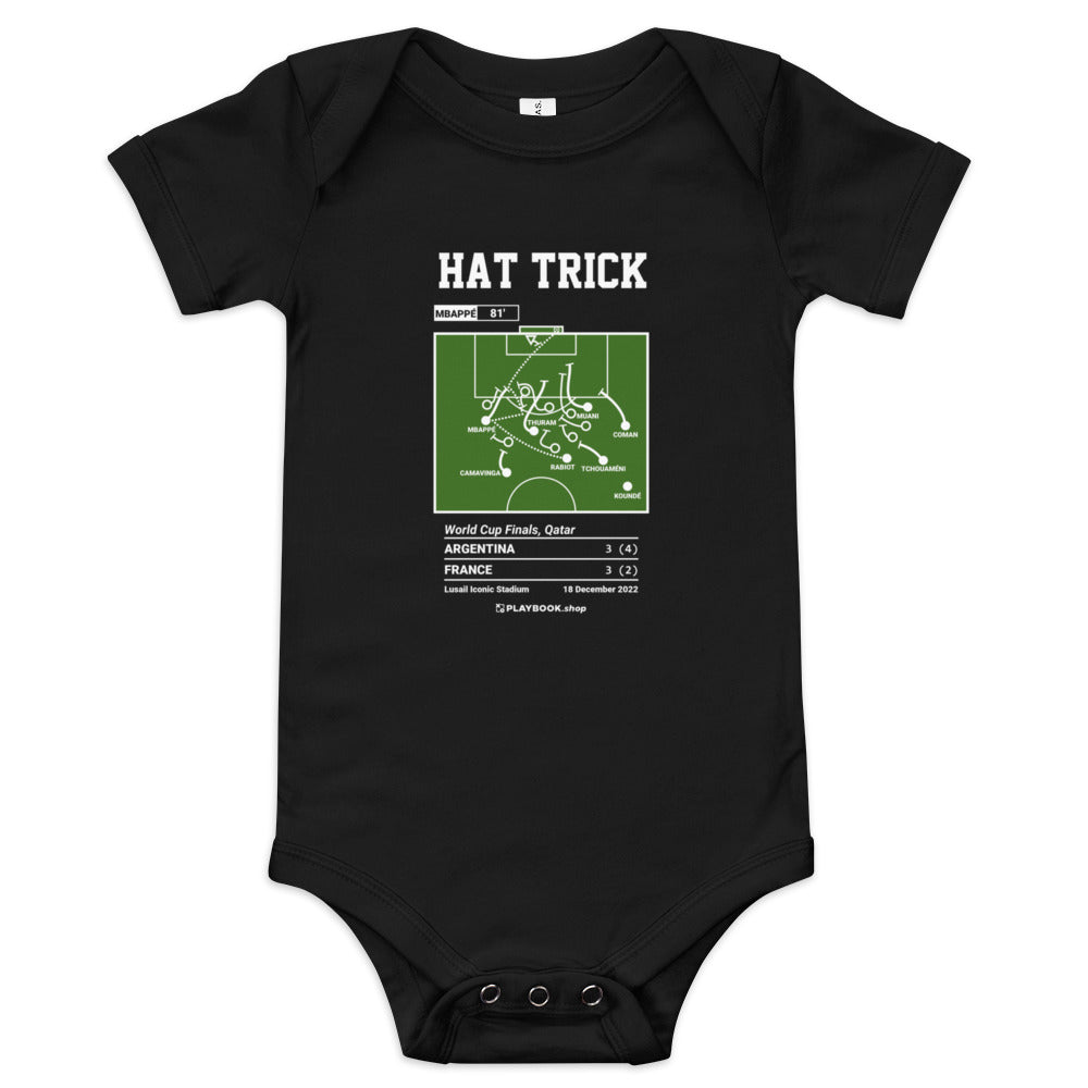 Greatest France National Team Goals Baby Bodysuit: Hat trick (2022)
