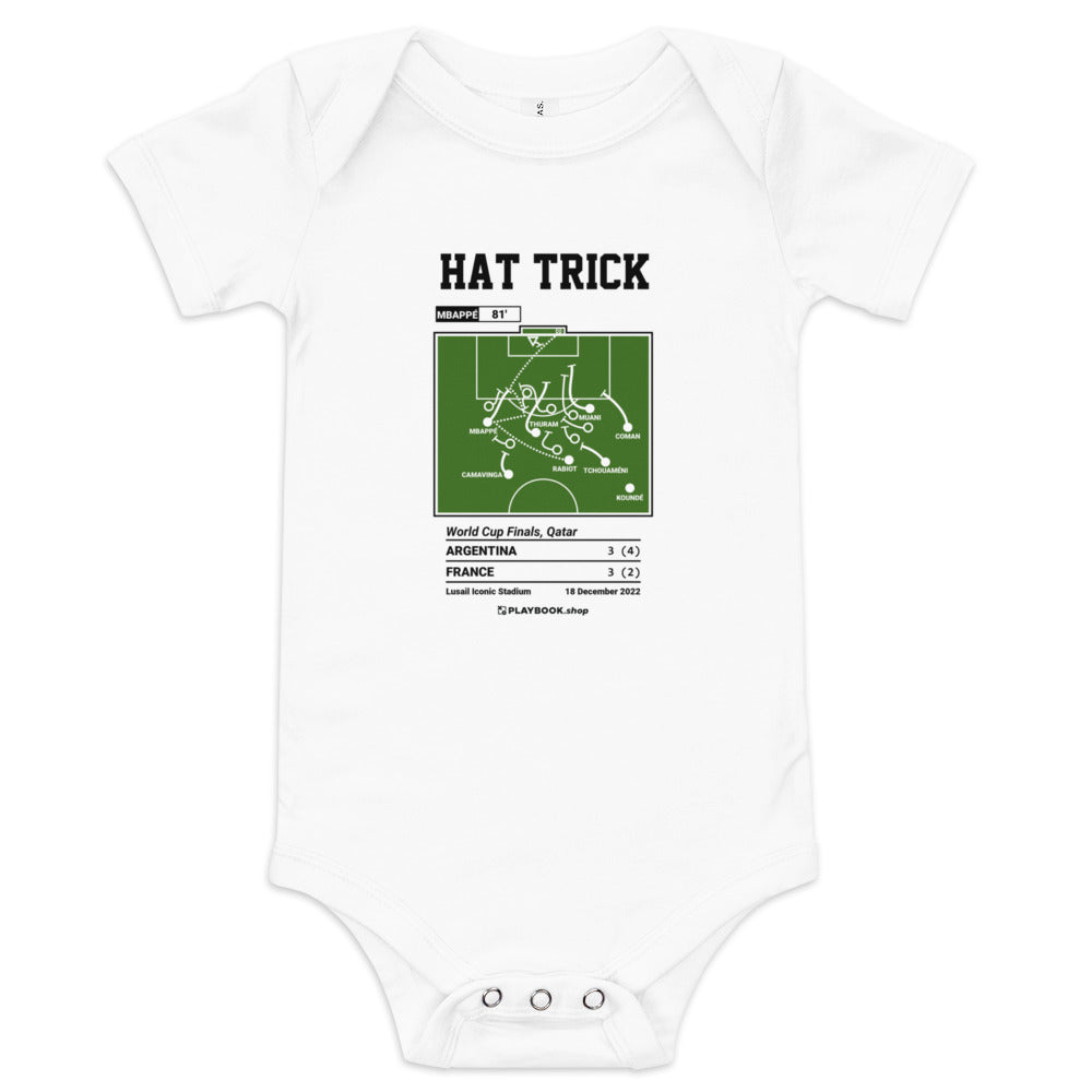 Greatest France National Team Goals Baby Bodysuit: Hat trick (2022)