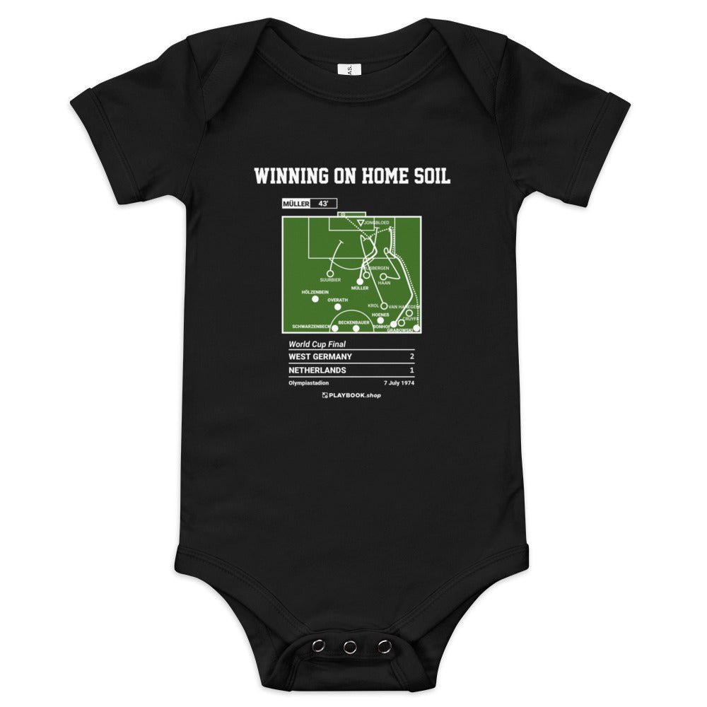 Greatest Germany National Team Goals Baby Bodysuit: Winning on home soil (1974)