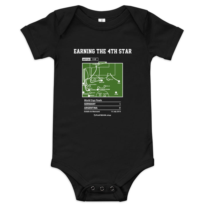 Greatest Germany National Team Goals Baby Bodysuit: Earning the 4th Star (2014)