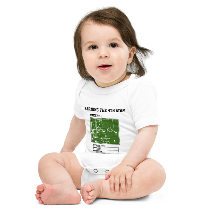 Greatest Germany National Team Goals Baby Bodysuit: Earning the 4th Star (2014)