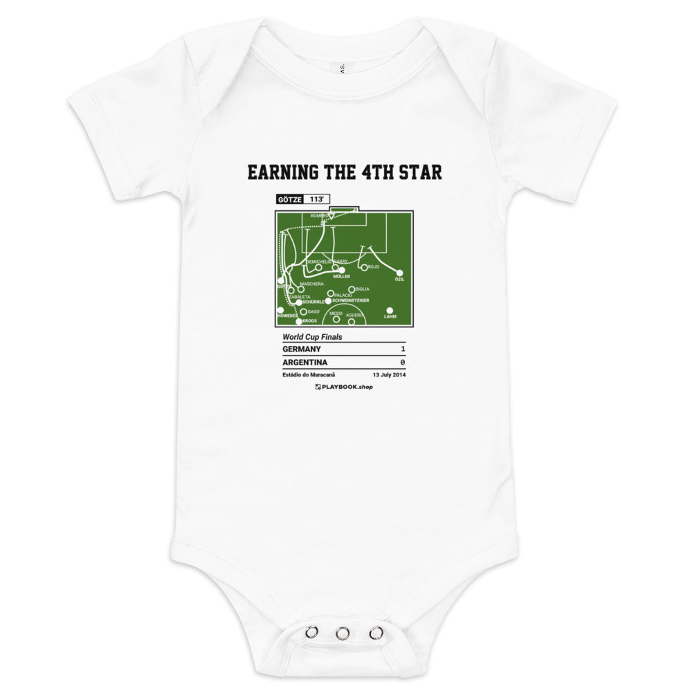 Greatest Germany National Team Goals Baby Bodysuit: Earning the 4th Star (2014)