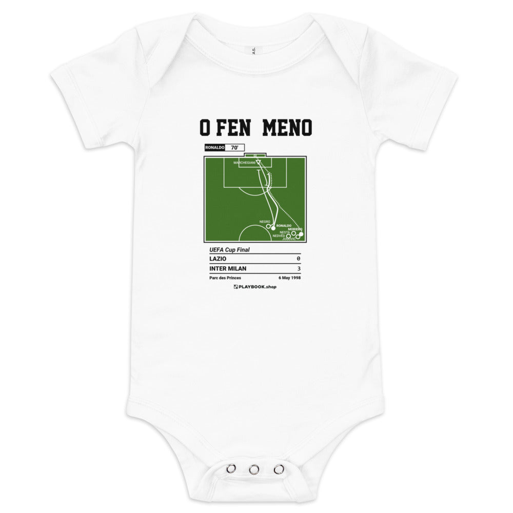 Greatest Inter Milan Goals Baby Bodysuit: O Fenômeno (1998)