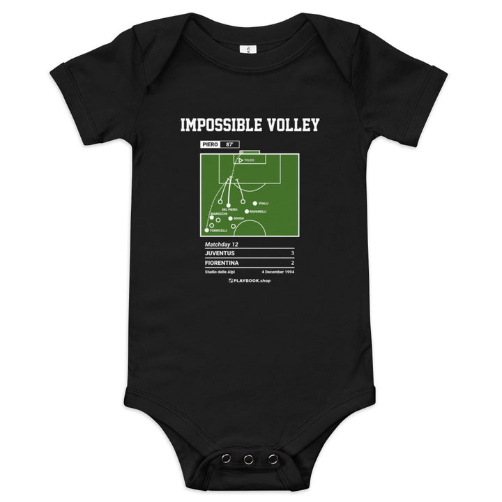 Greatest Juventus Goals Baby Bodysuit: Impossible Volley (1994)