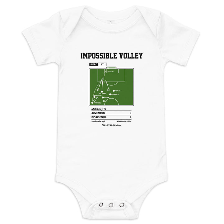 Greatest Juventus Goals Baby Bodysuit: Impossible Volley (1994)