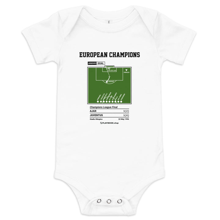 Greatest Juventus Goals Baby Bodysuit: European Champions (1996)