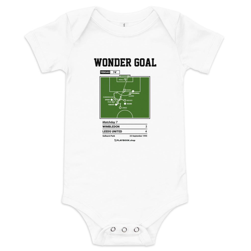 Greatest Leeds United Goals Baby Bodysuit: Wonder Goal (1995)
