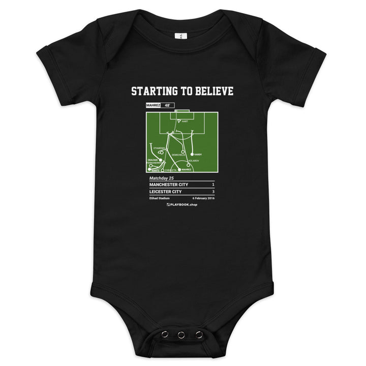 Greatest Leicester City Goals Baby Bodysuit: Starting to Believe (2016)
