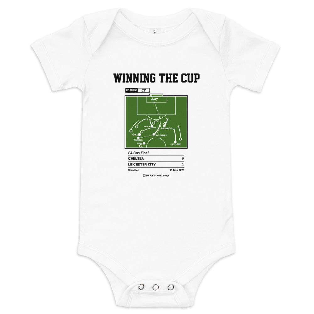 Greatest Leicester City Goals Baby Bodysuit: Winning the Cup (2021)