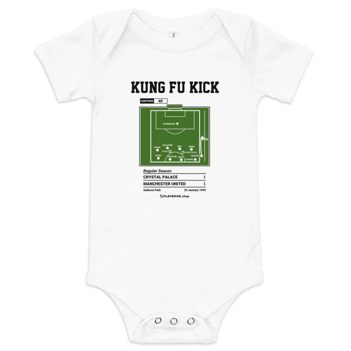 Oddest Manchester United Plays Baby Bodysuit: Kung Fu Kick (1995)