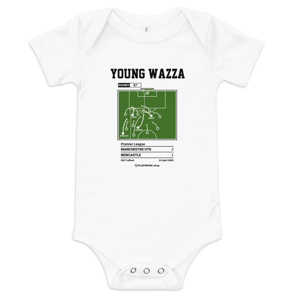 Greatest Manchester United Goals Baby Bodysuit: Young Wazza (2005)
