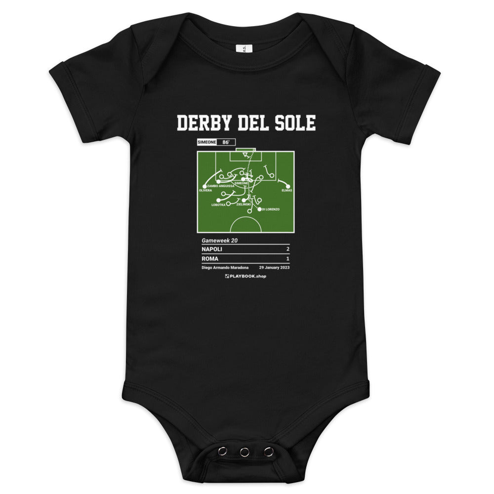 Greatest Napoli Goals Baby Bodysuit: Derby del Sole (2023)