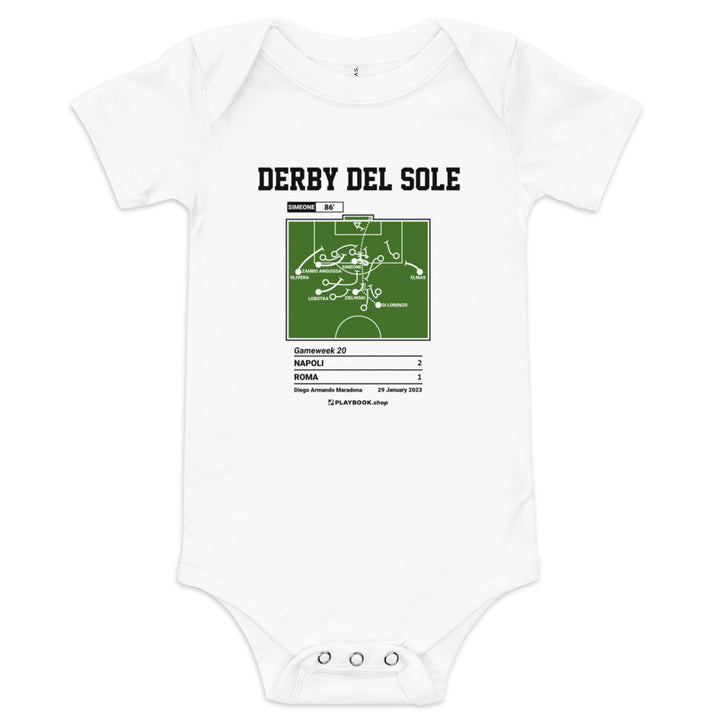Greatest Napoli Goals Baby Bodysuit: Derby del Sole (2023)