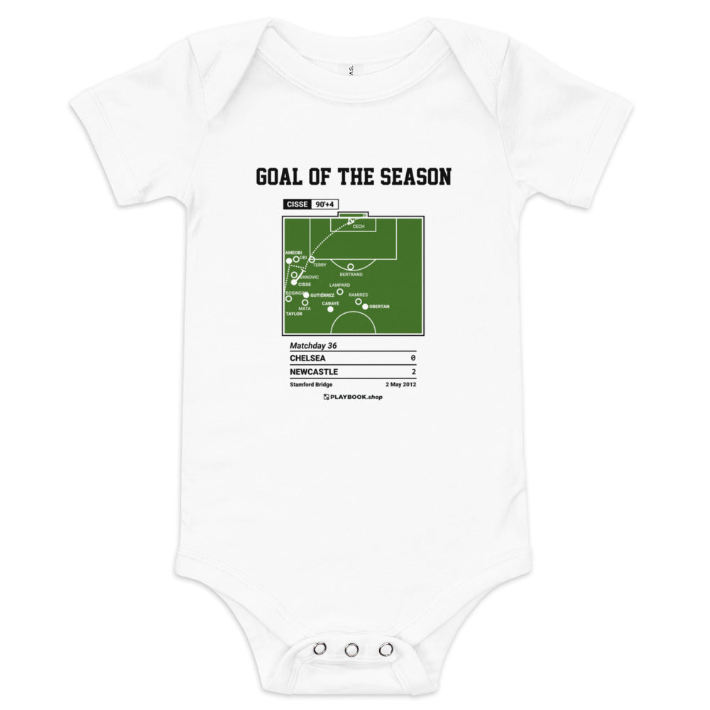 Greatest Newcastle Goals Baby Bodysuit: Goal of the Season (2012)