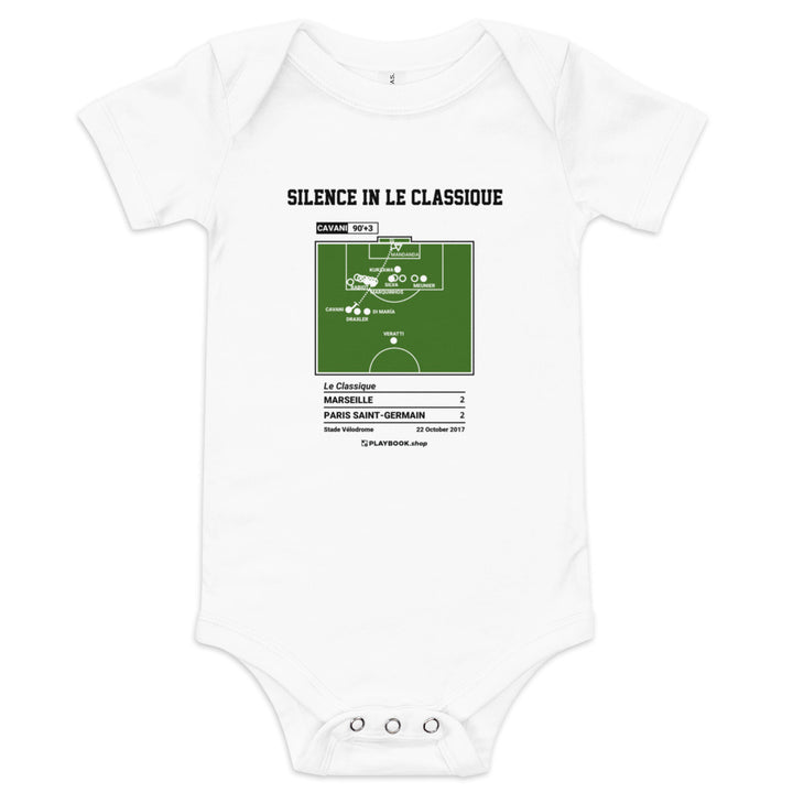 Greatest Paris Saint-Germain Goals Baby Bodysuit: Silence in Le Classique (2017)