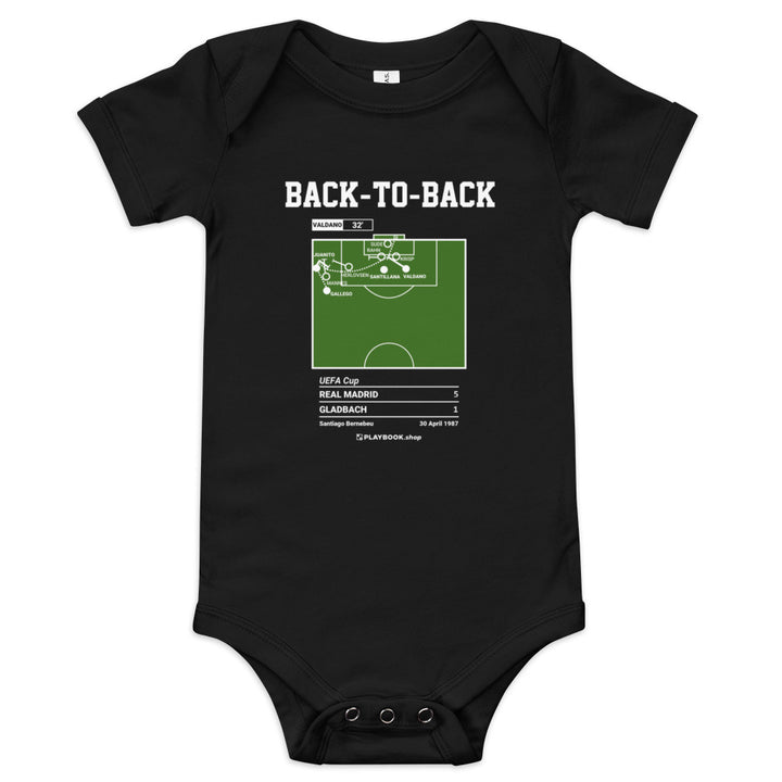 Greatest Real Madrid Goals Baby Bodysuit: Back-to-back (1987)