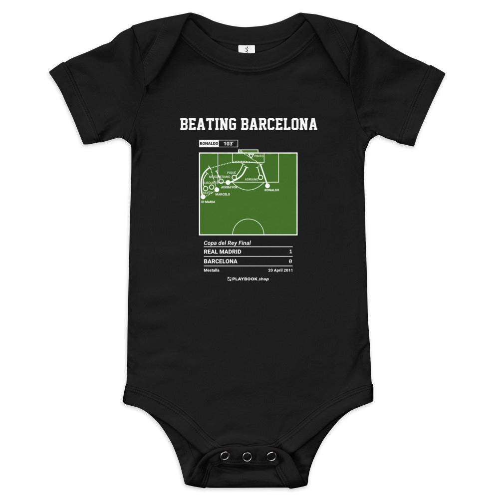 Greatest Real Madrid Goals Baby Bodysuit: Beating Barcelona (2011)