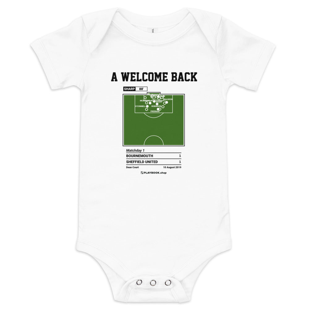 Greatest Sheffield United Goals Baby Bodysuit: A welcome back (2019)