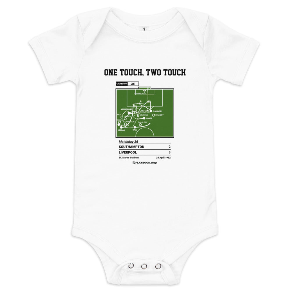 Greatest Southampton Goals Baby Bodysuit: One Touch, Two Touch (1982)