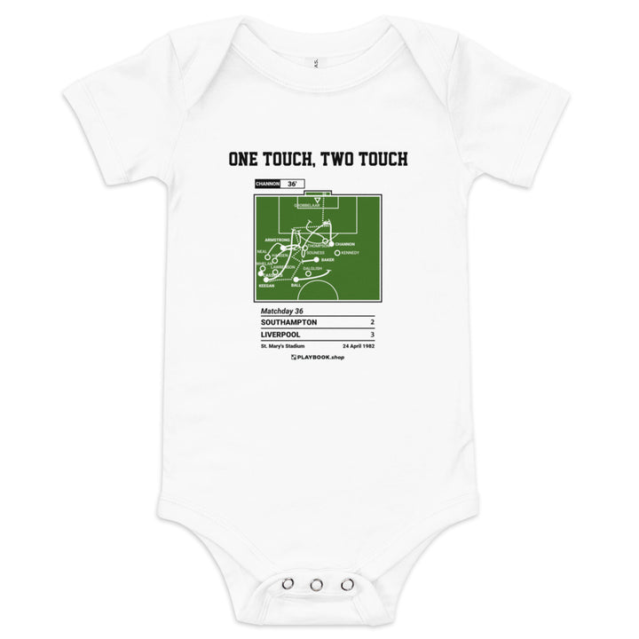 Greatest Southampton Goals Baby Bodysuit: One Touch, Two Touch (1982)