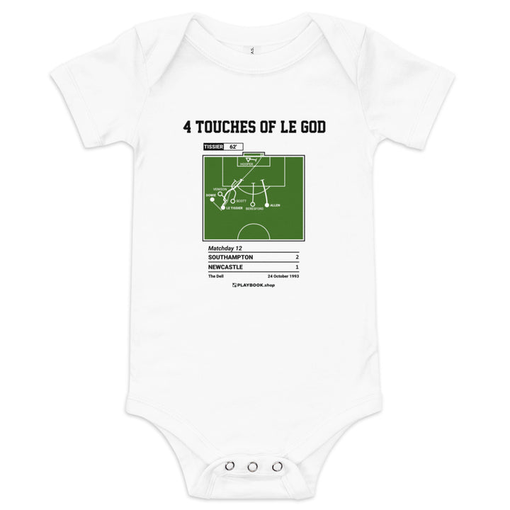 Greatest Southampton Goals Baby Bodysuit: 4 touches of Le God (1993)