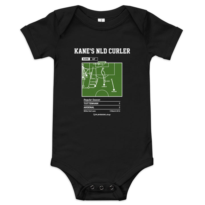 Greatest Tottenham Hotspur Goals Baby Bodysuit: Kane's NLD Curler (2016)