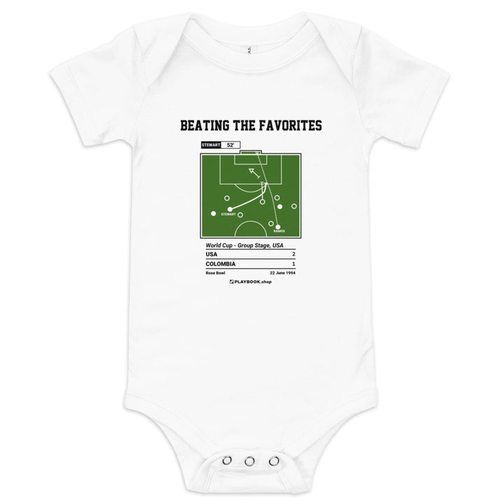 Greatest USMNT Goals Baby Bodysuit: Beating the favorites (1994)